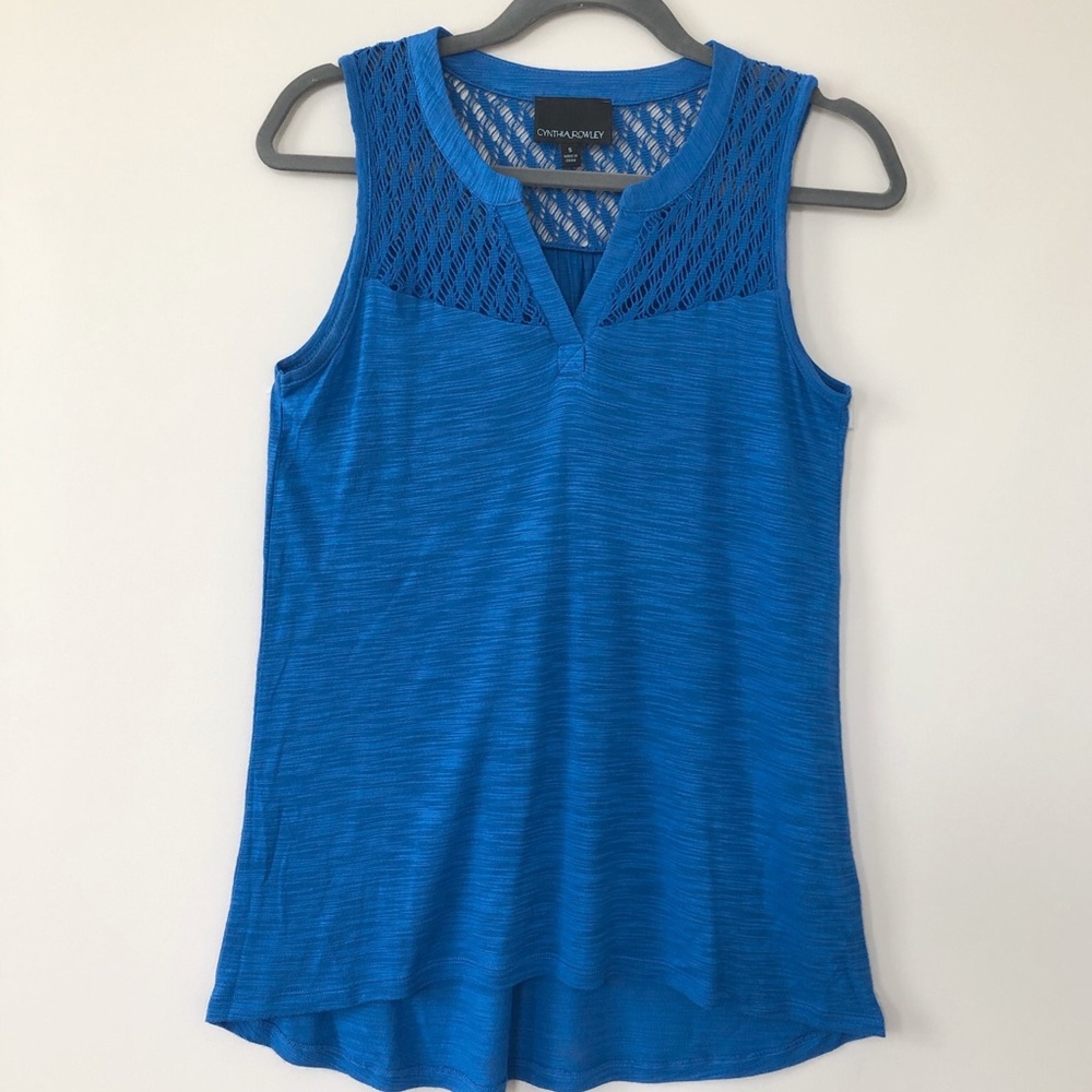 Cynthia Rowley Crochet Top, Size Small